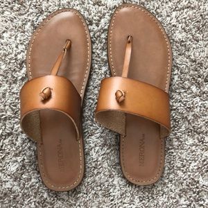 brown sandals